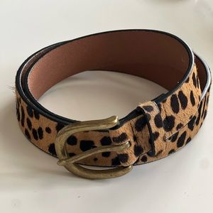 J Crew Calf Hair Belt